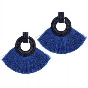 ✅🌹Fan Shape Tassel Fringe Earrings.